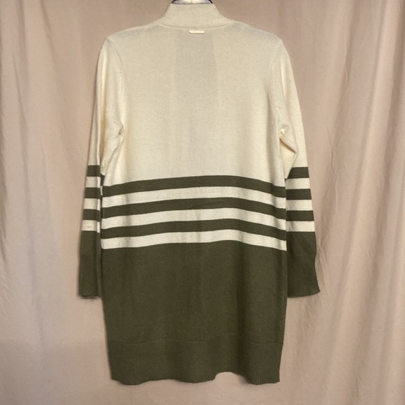 NWT Michael Kors Open Front Cardigan, Size Xl Color Army green - Picture 4 of 8